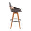 Tabouret de bar à hauteur fixe avec pivot-132770300