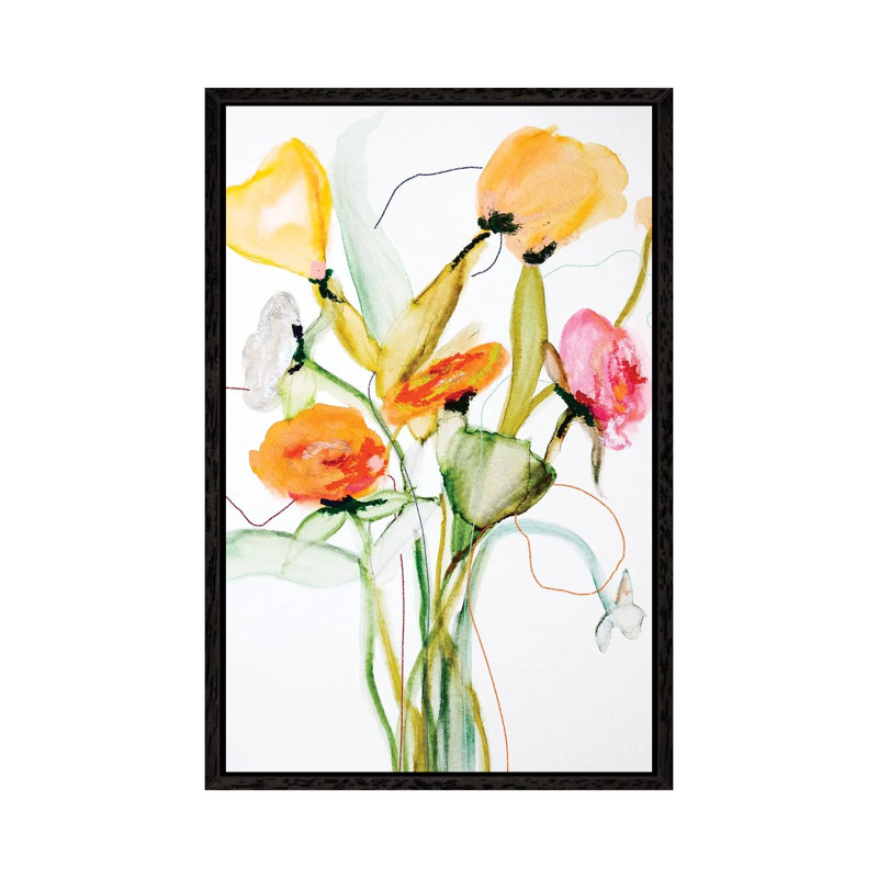 Bloom Series Norway by Leigh Viner - Gallery-Wrapped Canvas Giclée on Canvas, 66.04 cm H x 45.72 cm W, Black Framed