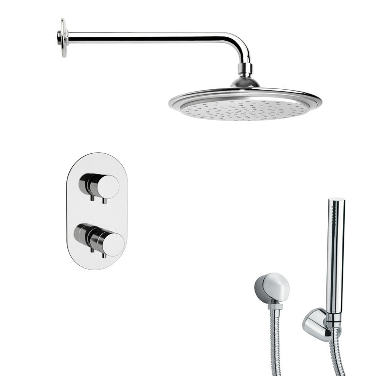 Système de douche thermostatique complet avec valve brute Orsino