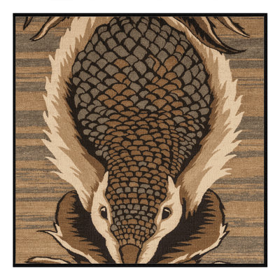  Tapis lavable avec motif de pangolins