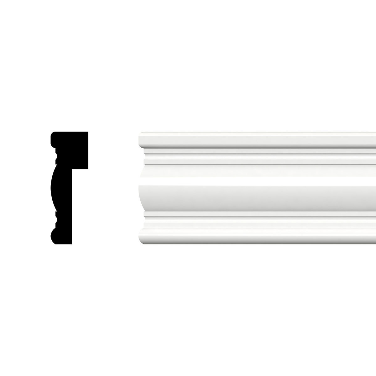 Panneau Mural Lambris Moulé Ashford – 16x24 Pouces, Blanc Apprêté, Ekena Millwork