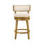 Tabouret de bar de cuisine à hauteur de comptoir pivotant en bois Noely Modern Farmhouse-1603604196-1603604199-1603604192