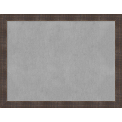 Magnetic Solid Wood Framed Metal Bulletin Board