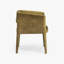 Fauteuil Galles 19" H, structure en bois, dossier bas rembourré en mousse et fibres, style contemporain, pour salle à manger.-1101007342