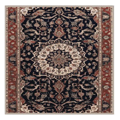 Machine Washable Persian Brown Area Rug