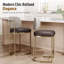 Upholstered Counter Stool with Metal Frame-28884711-28884705