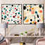 Clementie - Ensemble de 2 collages carrés à formes abstraites-101855636-101855637