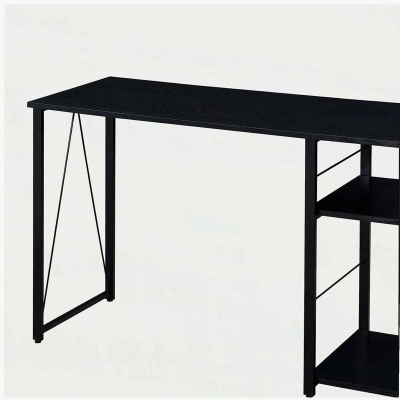  2-Shelf Rectangular Writing Desk