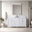 Ensemble de meuble-lavabo autoportant 60 po avec plateau en marbre Caldwell-107663201-107663203-107663194