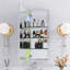 Pharmacie rectangulaire en aluminium 12 "avec miroir