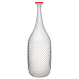 Red Rim Handmade Crystal Decorative Bottles
