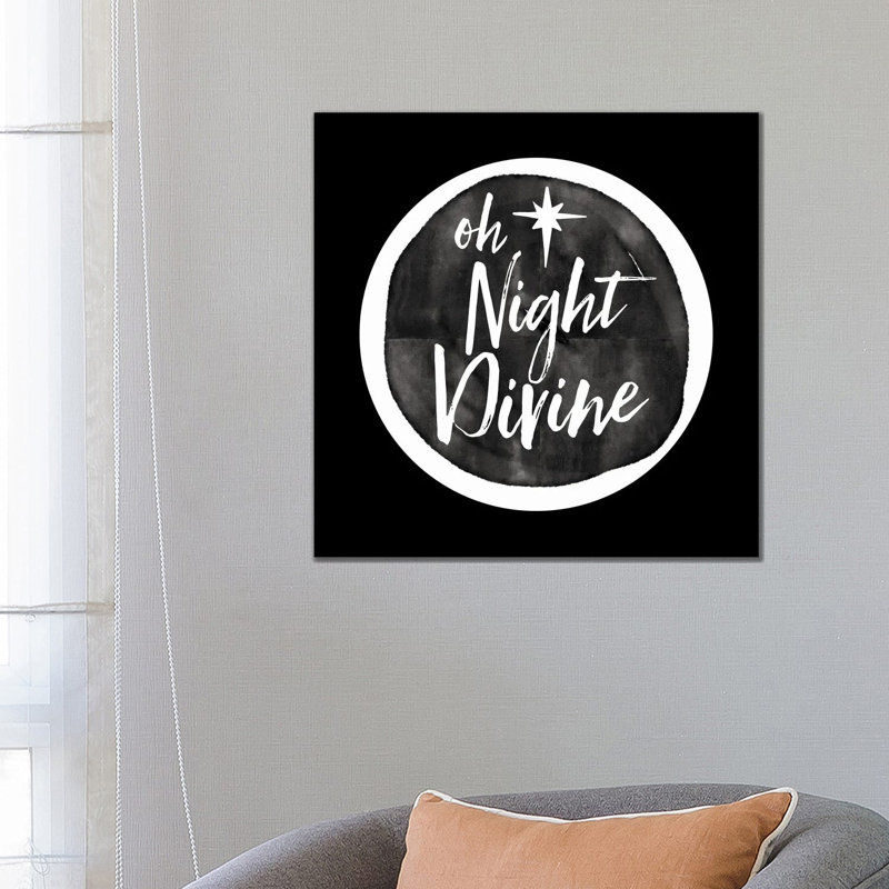 «Oh Night Divine», reproduction d'art sur toile tendue, H 26 po x l 26 po, Toile tendue, Ne s’applique pas