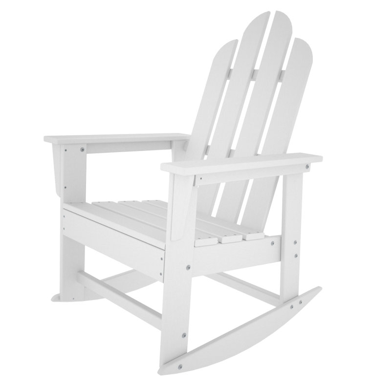 POLYWOOD Long Island Rocking Chair, White
