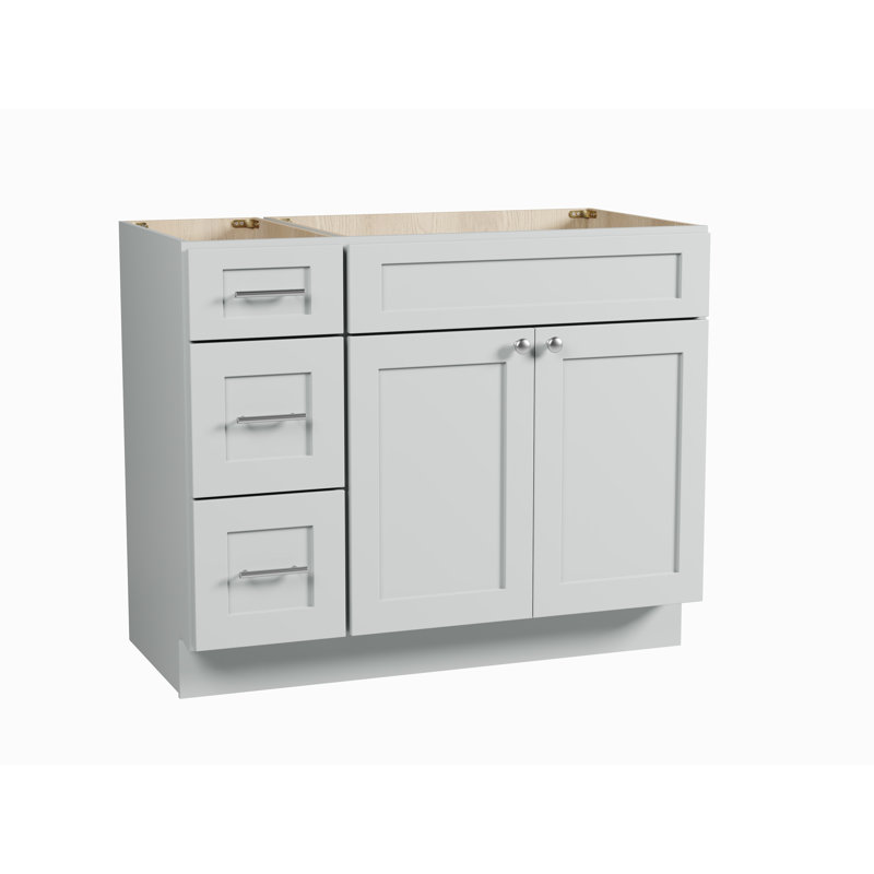 Base de meuble-lavabo simple 42 po Disar, Gris