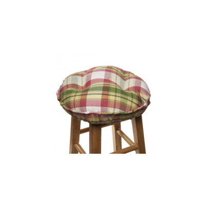 Coussin de tabouret d’intérieur rosé Manns