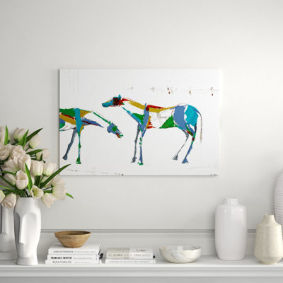 Painted Horses Family " Painted Horses Family II " by Milton Coppo