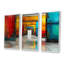 «Red Blue Colorful Glass Tunnels II - Tunnels», ensemble d'art mural-645473162-645473201