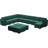 Wylodene U-Shaped Velvet Reversible Modular Sectional-1729195526
