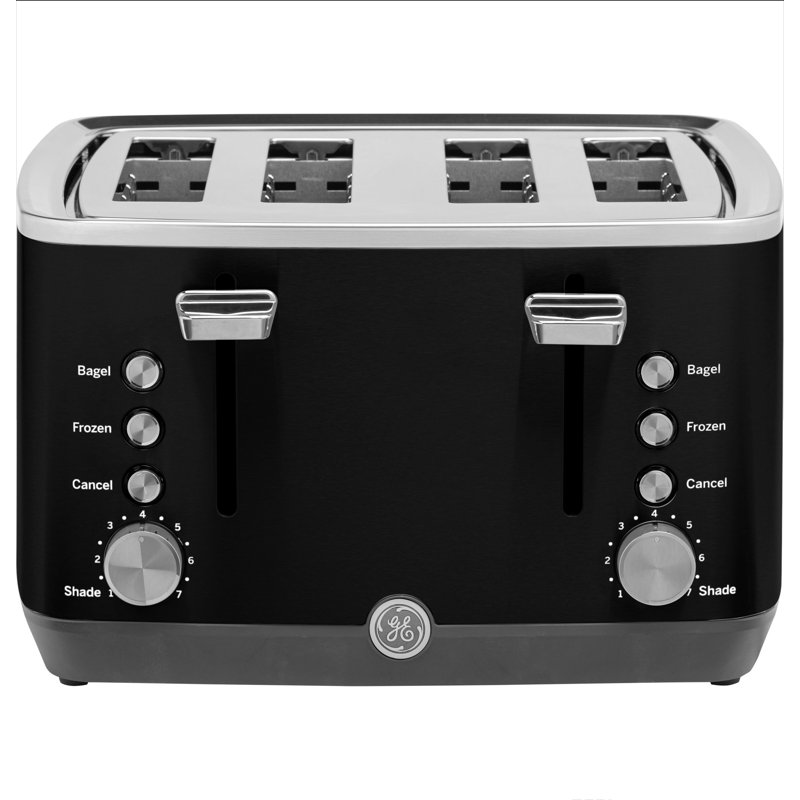 GE 4-Slice Toaster, Onyx Black