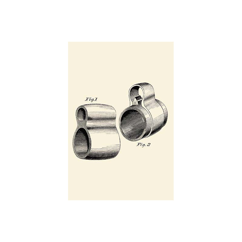 « pistolet baril sight », reproduction d’art, H 30 po x l 20 po