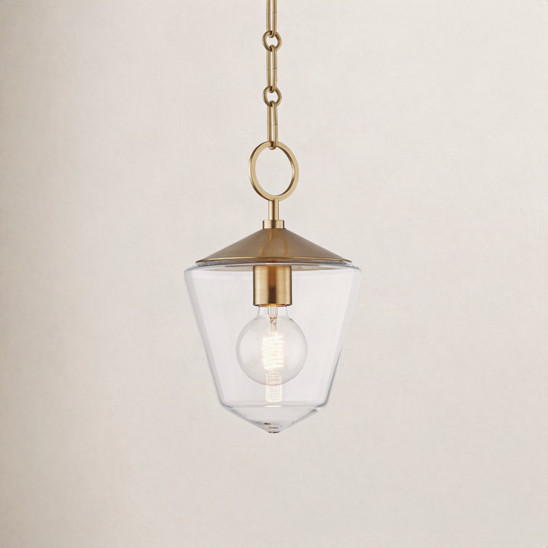 Greene Single Light Pendant, Aged Old Bronze