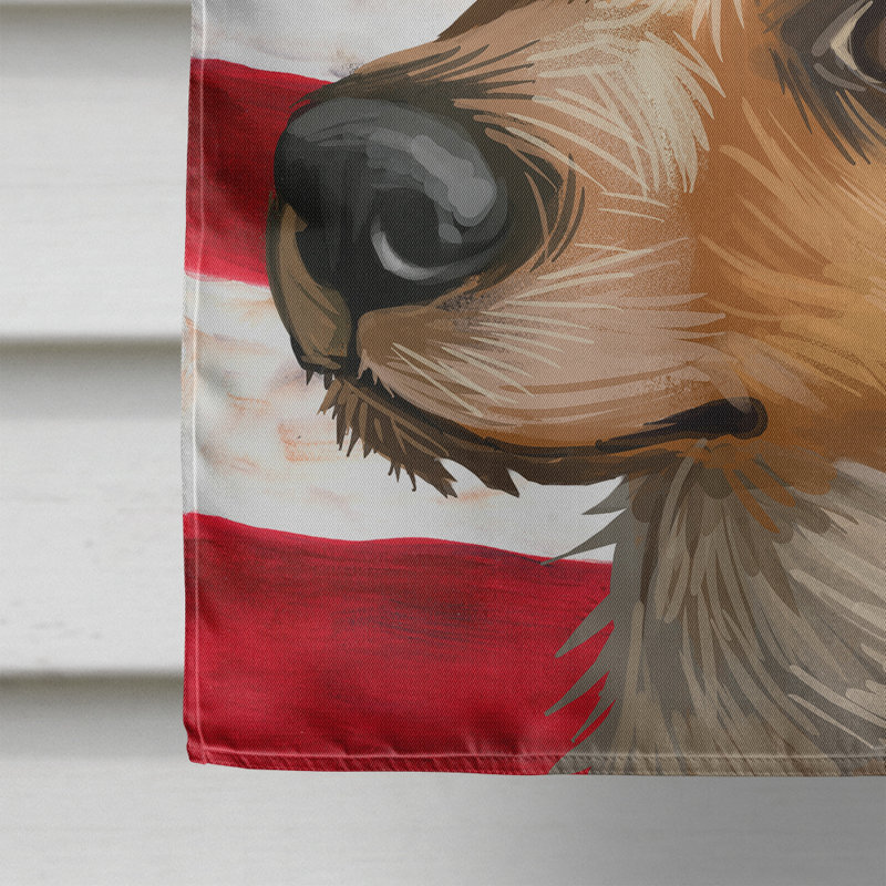 Polyester à 2 côtés 28 x 40 po drapeau maison, Kromfohrländer