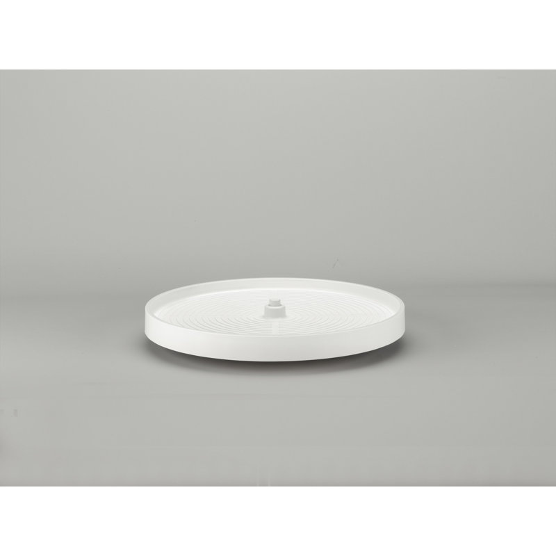 Rev-A-Shelf Polymer Full Circle 1-Shelf Lazy Susan with Bottom Mount Hardware for Corner Base Cabinets, 24" W