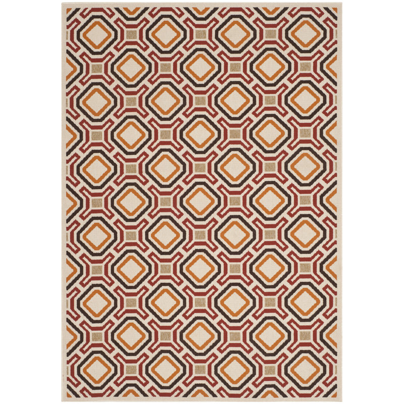 Amatia Performance Geometric Indoor/Outdoor Area Rug, Rectangle 5'3" x 7'7"