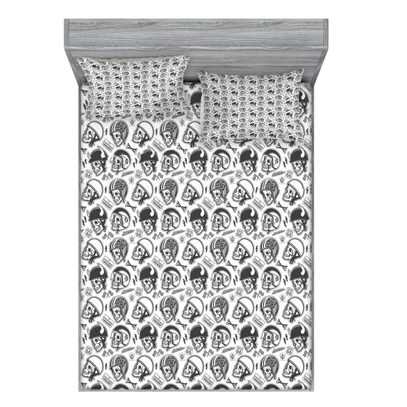 Microfiber Sheet Set, Queen Sheet Set with Fitted Sheet