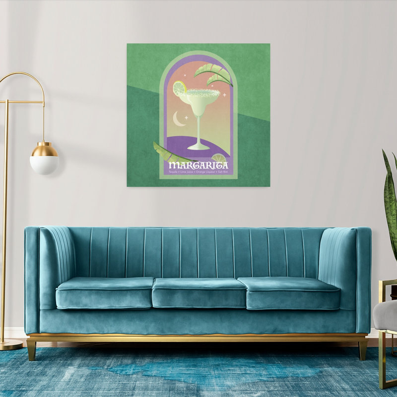 «Margarita Dreams», art rétro rétro paysage naturel, H 36 po x l 36 po