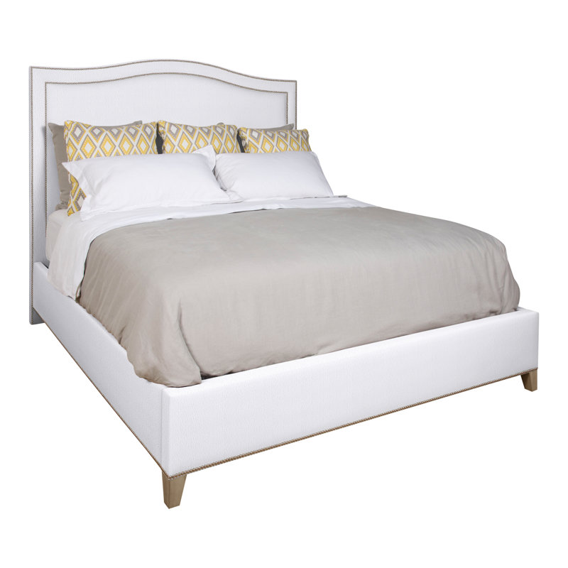 Caroline/Casey Upholstered Bed, Navada Snow, Hampton, Yes
