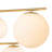 6-Light Opaque White Glass Sphere Tiered Chandelier