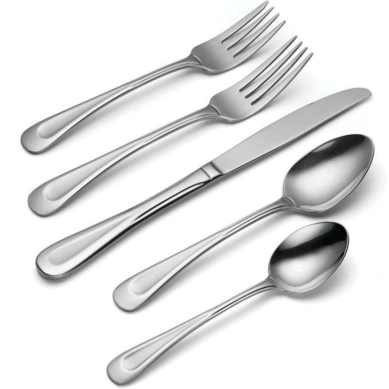 Service For 8, 18/0 Stainless Steel Silverware