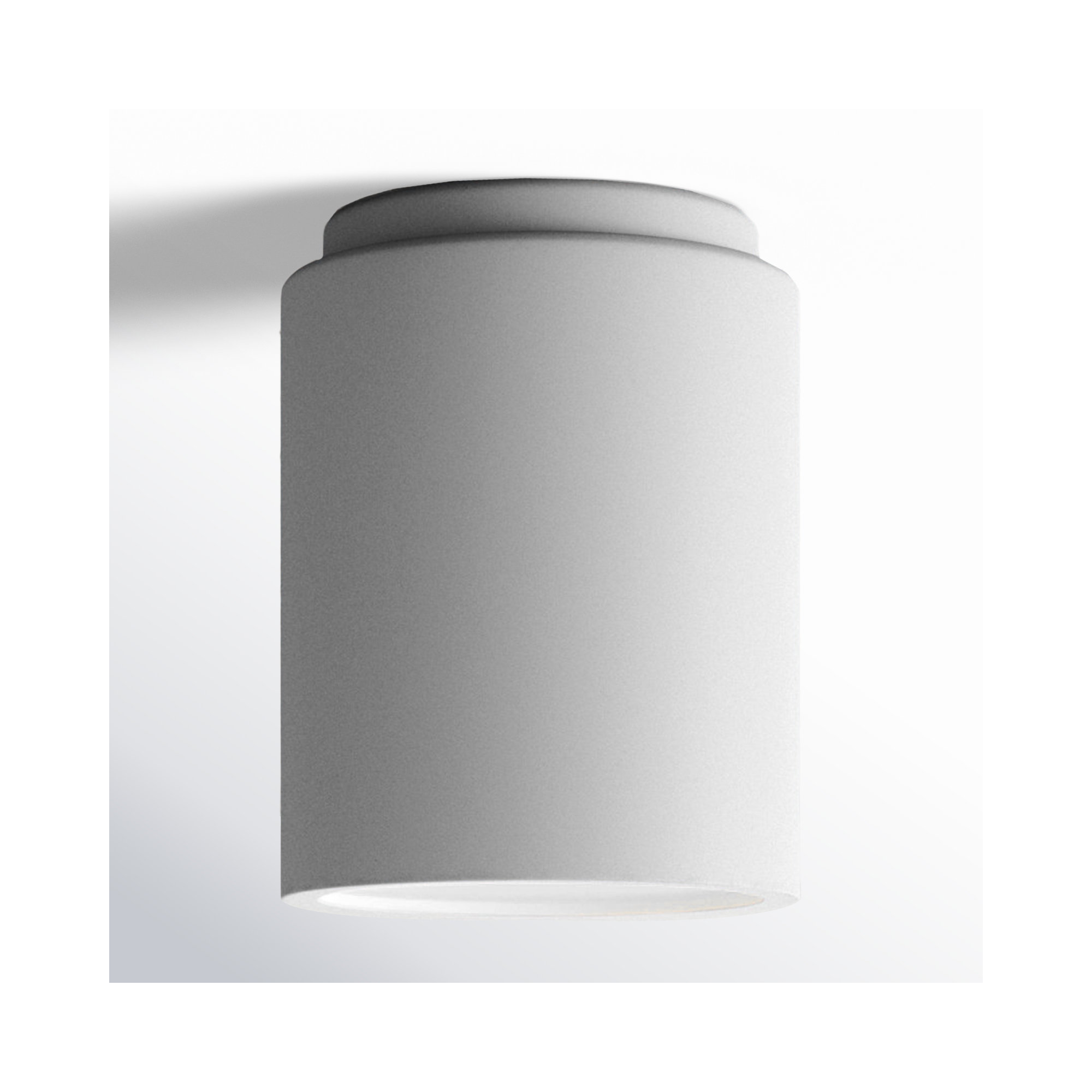 Sumatra Single Light Ceramic Flush Mount, Bisque, LED (Integrated)