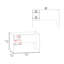 Bureau, 2 tiroirs (1 verrouillable), design moderne, finition blanche, bureau personnel