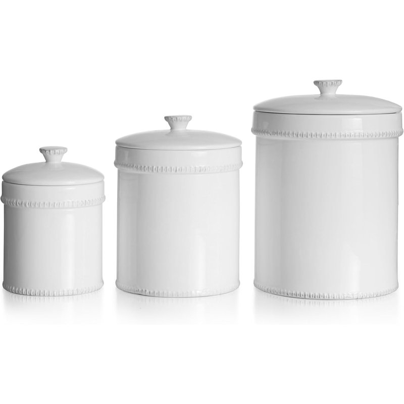 Ensemble de 3 pots Bianca Dash White