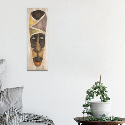 Tikar Mask by Carol Robinson - Panoramic Print on Canvas