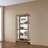 Kavita Glass Curio Cabinet with Adjustable Shelves and Interior Lighting-626570613