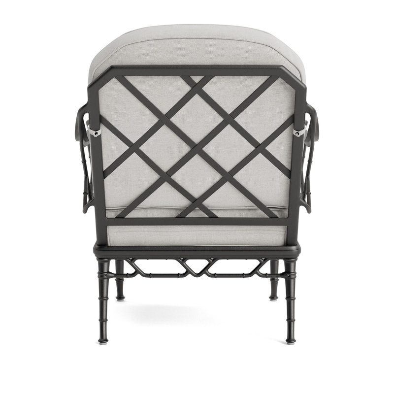 Calcutta Outdoor Lounge Chair, Fusion Dove, Textured Pewter