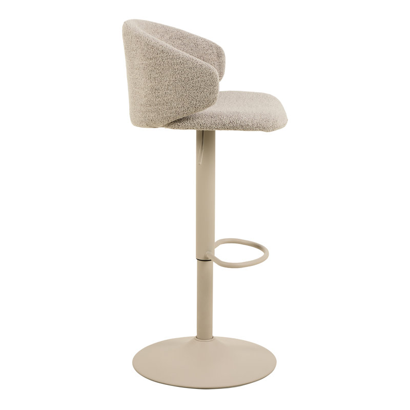 Saaba Swivel Upholstered Adjustable Height Counter Stool