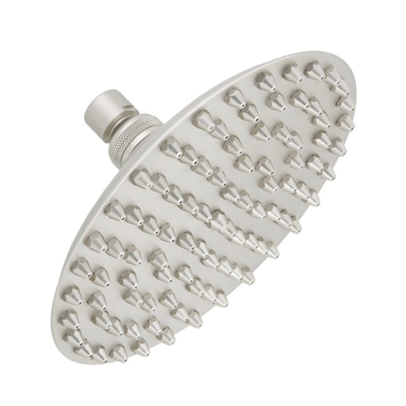 Banner 8" Vintage Ceiling Mount Sunflower Shower Head, Brushed Nickel