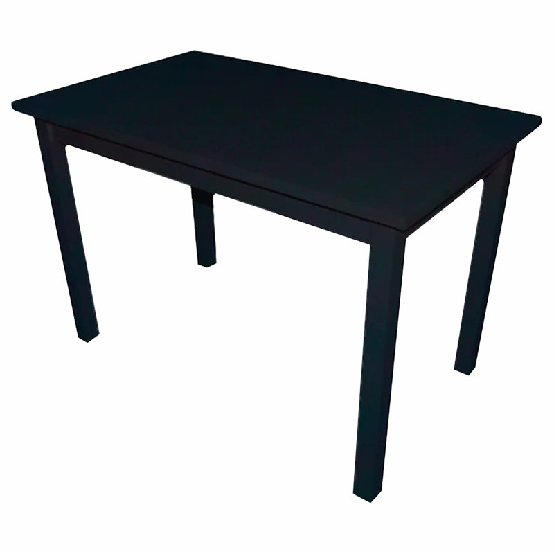 Versaloft Harmony Solid Wood Amish Table 27 X 45" In Black Paint - Use As A 4 Person Dining Table Or Office Desk, Black Paint