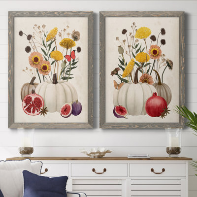 " Fall Botanicals I " 2 - Pieces Painting Print