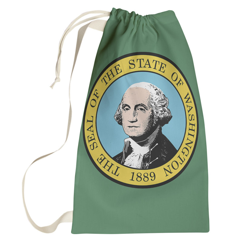 Sac à lessive US State flag, Petit (H 64 po x l 20 po x 1,5 po), Washington