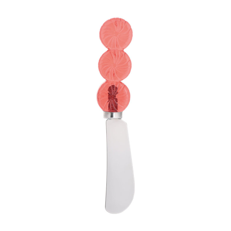 Peppermints Transparent Polyresin Cheese Spreader, S4