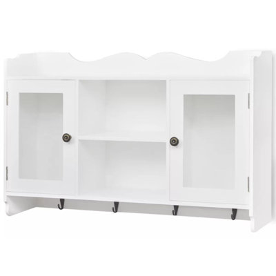Baragrey MDF Wall Mounted Display Cabinet