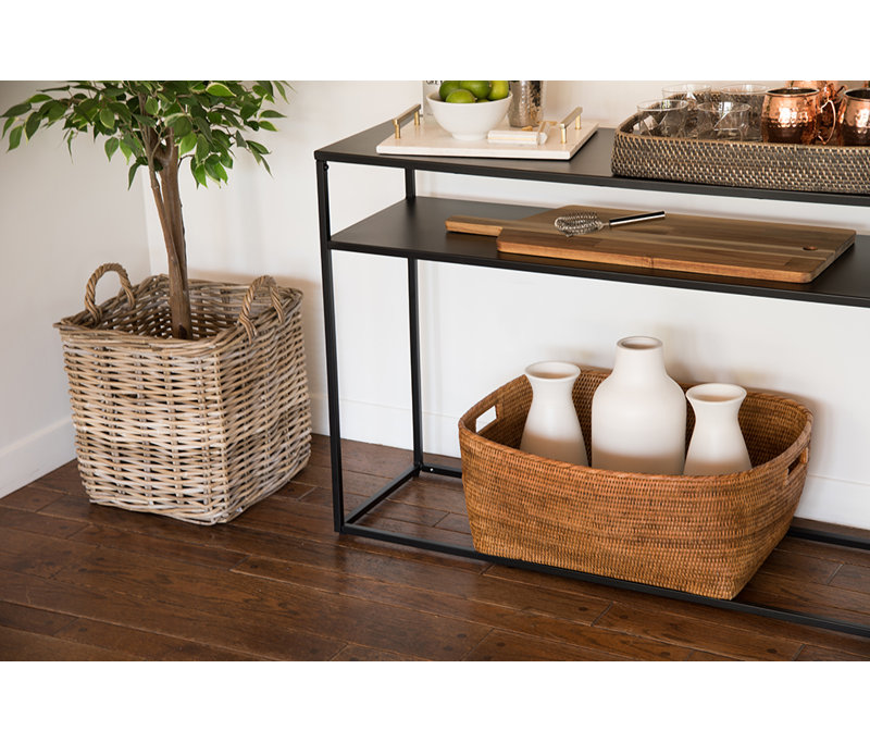 Panier en rotin Everard, Brun
