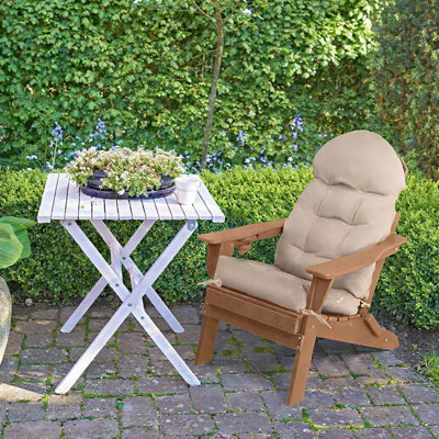 Patio Chair Cushions Set Of 4, Thicken Comfy Cushions For Rocker Non Slip Fade Shield Waterproof High Back With Ties