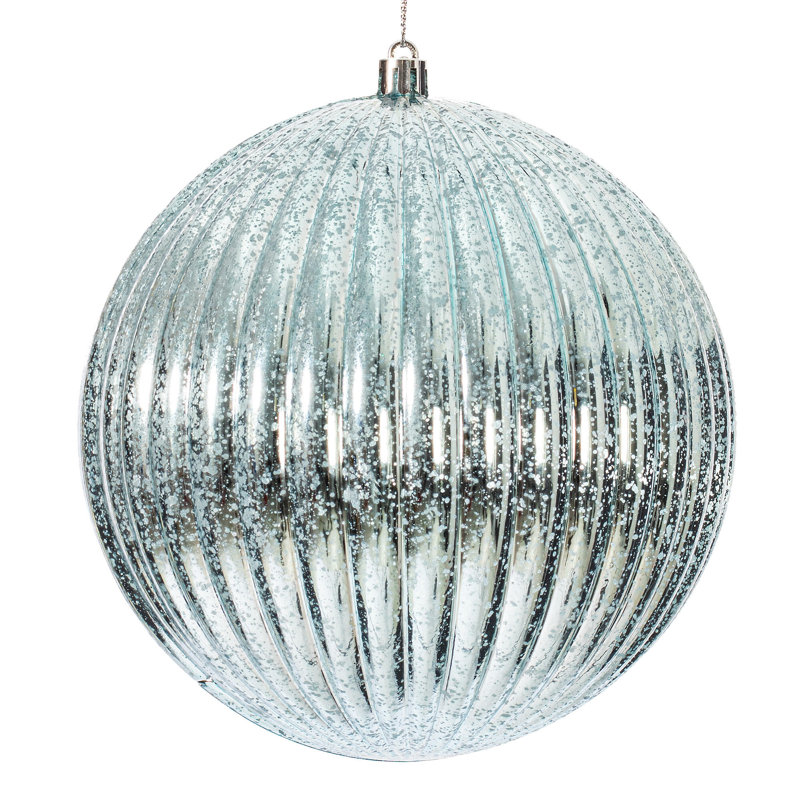 Ensemble de 4 boules de Noël Chistmas, Bleu pastel
