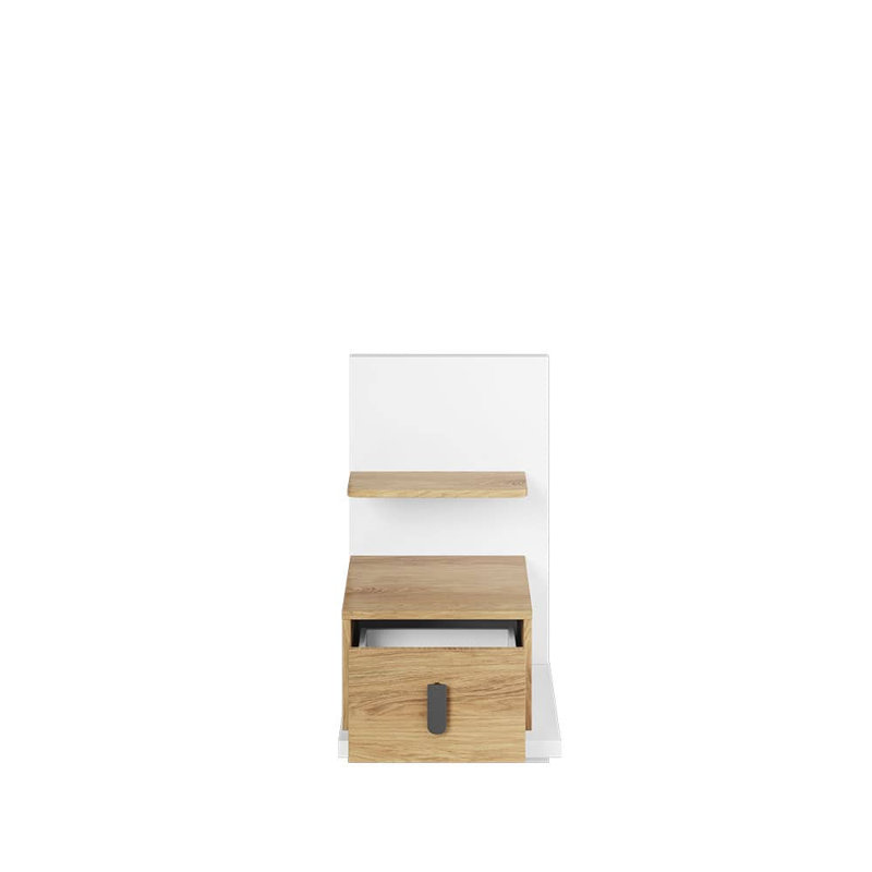 Savonia 43cm W Manufactured Wood Bedside Table, Left